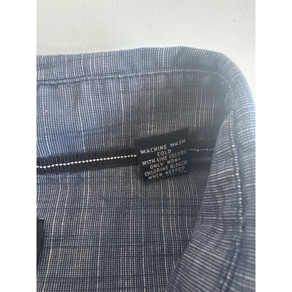 Alfani Men's XL Lot of 2 Short Sleeve Button Up Regular Fit Casual Shirts Collar - Picture 4 of 13